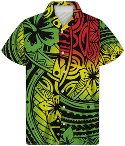 Camicia da <span class=keywords><strong>uomo</strong></span> polinesiana Dropship stampa top hawaiano estate <span class=keywords><strong>abbigliamento</strong></span> di grandi dimensioni camicia da <span class=keywords><strong>uomo</strong></span> <span class=keywords><strong>casual</strong></span> camicie da <span class=keywords><strong>uomo</strong></span> slim stile hawaii - Product Image 4