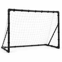 Filets de football sans nœuds pour terrains de 5/3/7/9/11 joueurs, filet de sécurité pour enceintes de terrain, filet de but professionnel pliable 7x5ft pour cricket et football