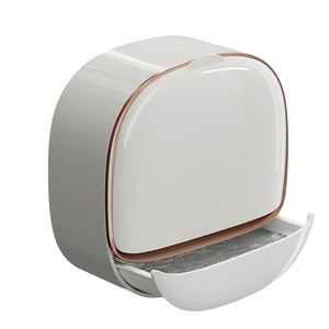 Modern Beautiful Best-selling Wall-mounted <b>Soap</b> <b>Holder</b> Luxury Foldable <b>Soap</b> Storage Box with Drain Design and Adhesive Buckle - Product Image 4