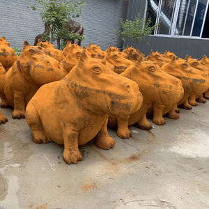 Statues de <span class=keywords><strong>jardin</strong></span> de cheval et de cerf en fonte grandeur nature Décor de patio extérieur de luxe avec sculptures d'animaux à finition antique résistante aux intempéries - Product Image 2