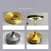 Lampe de table LED UFO populaire transfrontalière haut de gamme avec contrôle tactile, protection oculaire, chargement USB Type-C, veilleuse pour bar et café