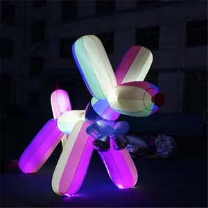 Inflatable lighting balloon dog sculpture  Shopping mall decorative inflatable balloon dog