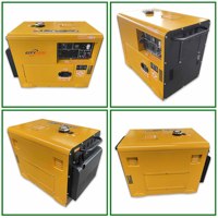 Générateur diesel à châssis ouvert CITY LION 4KVA, directement de l'usine, pour la maison, 60Hz 230V, super silencieux, démarrage automatique, démarrage à distance, ATS