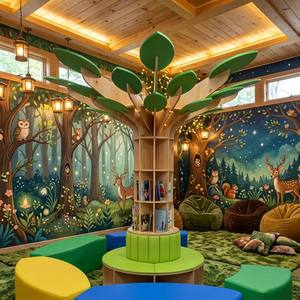 Bibliothèque en bois de qualité supérieure avec banc - Unité de rangement pour bibliothèque d'enfants - Ensemble de meubles de classe Montessori écologiques - Product Image 5