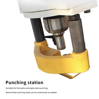 Machine de découpe et de poinçonnage hydraulique certifiée CE, multifonctionnelle, pour le travail du fer Q35Y-16, poinçonnage, cisaillement et pliage du métal, 1250KN