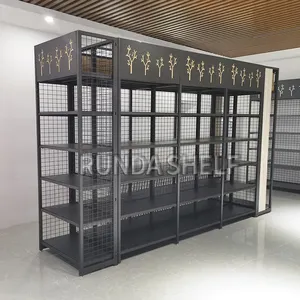 RD-40B fabrik schwarz supermarkt geschäft wand rack preis