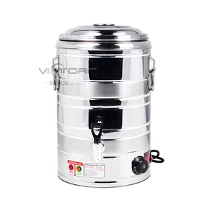 Large capacity stainless steel electric hot water urn water boiler steamer urn for sale