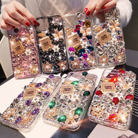 Luxe Strass Bling Diamant Couverture de Téléphone étuis pour iphone 15 14 13 12 11 pro max 8 7 Plus Samsung S24 S23 A34 A54