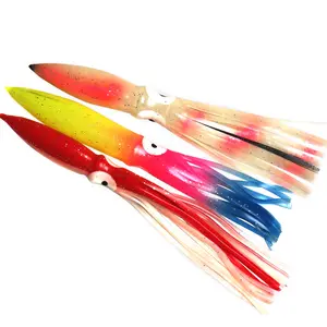 18cm14g Agulha Em Forma Saias Lula Suave Iscas De Polvo Lures Enfrentar Artesanato Para Jigging