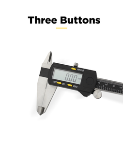0-12 Twin Blade Digital Asimeto Caliper <b>Thin</b> Jaws for Tight Spaces Measures Internal & External Snap <b>Rings</b> - Product Image 2