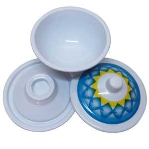 <span class=keywords><strong>Sucrier</strong></span> en plastique imprimé, bol et pot à bonbons au miel en mélamine avec couvercle et socle - Product Image 6