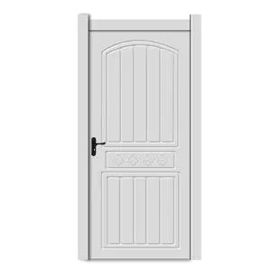 Настройка водонепроницаемый интерьер ПВХ двери с дешевой ценой спальни ПВХ WPC двери для домов
