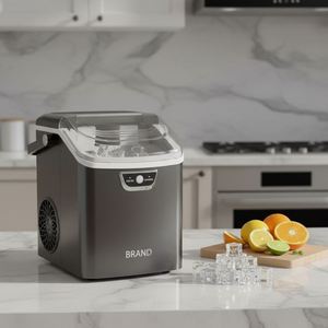 Nouvelle Machine à Glaçons Portable 2026 pour Maison et Hôtel, Capacité 1,2 L, Sélection de Glaçons Petits et Grands, Machine à Glaçons en Forme de Nugget - Product Image 1