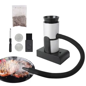 온라인 새로운 주방 도구 바베큐 흡연자 서양 레스토랑 홈 크리 에이 티브 제품 베이컨 휴대용 흡연 총