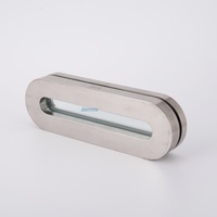 Vitre de visualisation longue en acier inoxydable poli 304/316L – Fenêtre de mesure de niveau de liquide sanitaire pour l'industrie pétrolière et gazière