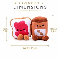 Ensemble de jouets alimentaires en peluche magnétique Velboa
