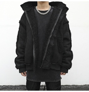 OEM Private Label <strong>Men</strong> Stock Drop Shipping <strong>Shearling</strong> Suede Fashion Fur <strong>Jacket</strong> <strong>Men</strong> - Product Image 4