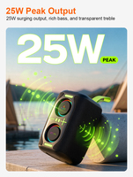 Haut-parleur Bluetooth portable 15W Super Bass avec lumière RGB, radio FM, TF, USB