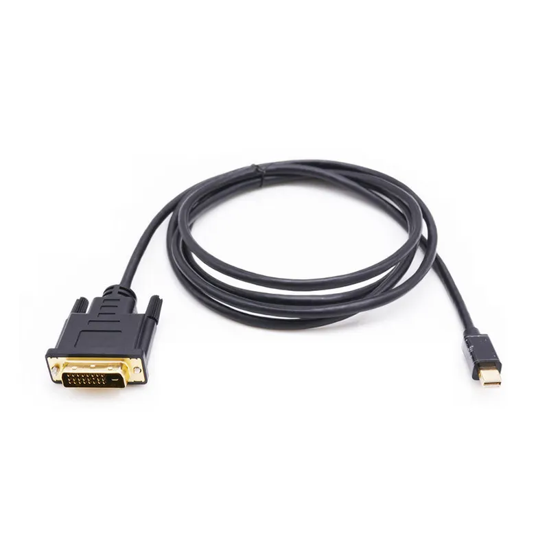 High Quality mini Dp to DVI 1.8m cable, Perfect Support HDTV and VGA