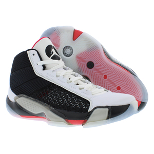 Nike Air Jordan XXXVII unisex รองเท้าบาสเก็ตบอลสำหรับเด็กสีขาว/ดำ/แดงกีฬายางฤดูร้อนฤดูใบไม้ผลิ-100% แท้ - Product Image 5
