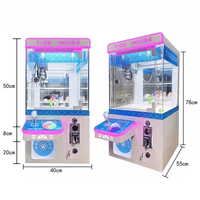 En gros, mini machine de jeu d'arcade à monnayeur pour bonbons et grue à peluches, économique, avec lecteur de billets, pour enfants