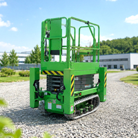 Plateforme élévatrice à ciseaux automotrice sur chenilles sûre et fiable pour l'élagage des arbres et l'entretien des quais