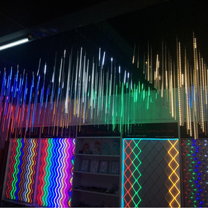 Guirlande lumineuse solaire LED effet pluie de météores, ciel étoilé scintillant, décoration extérieure pour arbres, économie d'énergie - Product Image 3