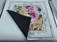 Tapis de Mahjong Élégant à Motifs Floraux, Housse de Table Durable et Accessoire de Jeu Unique pour les Amateurs de Mahjong et de Jeux de Société
