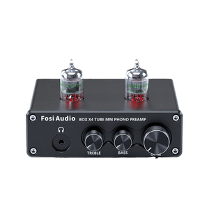 Amplificateur domestique Fosi Audio <span class=keywords><strong>pour</strong></span> tourne-disque avec amplificateur à tube à vide 5654W HiFi BOX X4 2.0 canaux en aluminium - Product Image 1