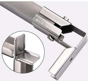 25x25mm वर्ग पाइप कनेक्टर्स स्टील पाइप फास्टनरों clamps टी फास्टनरों संयुक्त रैक - Product Image 6