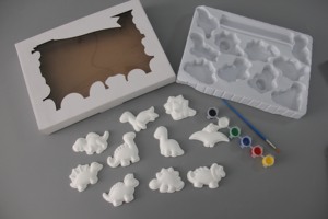 Embrione bianco Mini gesso bambola per bambini arte fai da te Cartoon Graffiti dipinti coniglietto uovo <span class=keywords><strong>di</strong></span> pasqua disegno giocattoli Set - Product Image 5