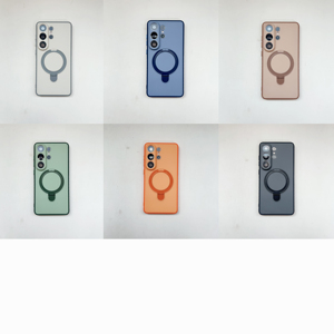 Funda Magnética Plegable Estilo INS con Soporte Metálico y Laterales Antideslizantes de TPU con Tacto de Piel para <span class=keywords><strong>Samsung</strong></span> S26 S25 S24 ULTRA - Product Image 3