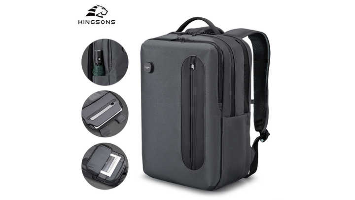 KINGSONS Travel Business Smart GPS Tracking Technician Anti Theft Bags for  Men Backpack Bag Rucksack Mochila Laptop Backpack