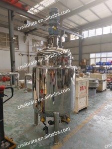 VBJX電気100l 150l 200lステンレス鋼液体加熱ジャケット混合タンクアジテーターヒーターポンプホモジナイザー付き - Product Image 5