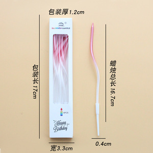Bougies <span class=keywords><strong>d</strong></span>'<span class=keywords><strong>anniversaire</strong></span> en spirale couleur arc-en-ciel bon marché pour <span class=keywords><strong>d</strong></span>écoration de fête <span class=keywords><strong>d</strong></span>'enfants bougies <span class=keywords><strong>d</strong></span>'<span class=keywords><strong>anniversaire</strong></span> gâteau - Product Image 4