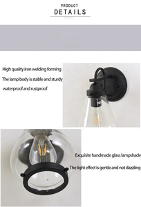 Factory Wholesale Wall Lamp Outdoor Waterproof Ip65 Corridor Light Modern Creative Retro Outdoor Wall Light for Home Outdoor - Product Image 4