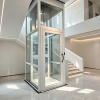 Ascenseur hydraulique anti-chute prêt à être expédié, système à double rail de guidage pour résidence familiale avec personnes âgées et enfants DIAO