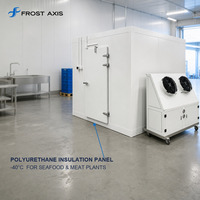 Ruang Pendingin Cepat Modular -40C Panel Poliuretan Evaporator Stainless Steel untuk Pabrik Pengolahan Makanan Laut dan Pabrik Daging