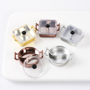 <span class=keywords><strong>Casa</strong></span> <span class=keywords><strong>de</strong></span> <span class=keywords><strong>muñecas</strong></span> Mini olla caliente vacía accesorios DIY hecho a mano comida jugar olla caliente accesorios Guojia olla <span class=keywords><strong>de</strong></span> cocina - Product Image 2