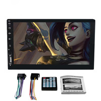 7 'Pouce Unique 1 Din Autoradio Écran Tactile GPS Unité Principale MP5 Lecteur USB AUX TF
