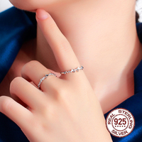 Bagues papillon en argent sterling 925 pour femmes bijoux S925 bagues de fiançailles minimalistes en argent pour femmes