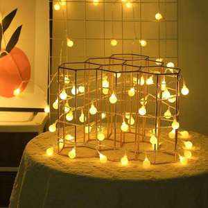 <span class=keywords><strong>Guirlande</strong></span> lumineuse LED multicolore givrée en forme <span class=keywords><strong>de</strong></span> bulles <span class=keywords><strong>de</strong></span> cuivre avec batterie <span class=keywords><strong>pour</strong></span> fêtes <span class=keywords><strong>de</strong></span> Noël en intérieur - Product Image 3