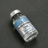 Etiquetas Autoadhesivas para Viales de Péptidos con Logotipo y Parámetros Personalizados, Etiquetas Laminadas Impermeables para Viales de Péptidos de 3 ml