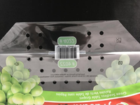 Sacs d'emballage en plastique Opp/cpp Pet/cpp pour fruits, raisin, orange, cerise, banane, sacs en plastique avec fermeture éclair