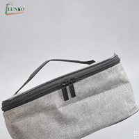 Sac isotherme à poignée Oxford avec poche en filet réutilisable, logo personnalisé pour le bureau et l'école - Écologique et imperméable