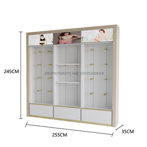 Étagère de présentation pour magasin de lingerie moderne avec lumière LED vitrine de sous-vêtements vitrine de soutien-gorge avec logo personnalisé - Product Image 6