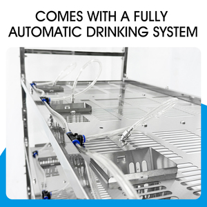 ชั้นวางแขวนสแตนเลสเกรดมืออาชีพแบบเสาเดี่ยว 4 ชั้น 12 ลิ้นชัก สำหรับ<span class=keywords><strong>บ้าน</strong></span>เพาะพันธุ์สัตว์เลื้อยคลานและ<span class=keywords><strong>งู</strong></span> - Product Image 2