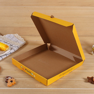 7/9/12/14 Zoll Pizzas ch achtel Biologisch abbaubare Wellpappe schachtel zum Mitnehmen Rechteckige Pizzas ch achtel - Product Image 3