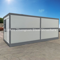 Conteneur portable préfabriqué pliable maison 1 2 3 chambres unité de maison préfabriquée
