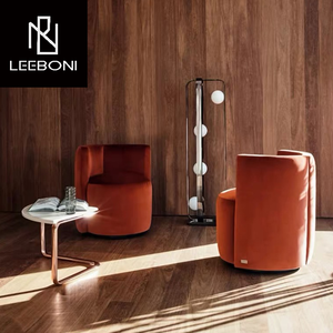 Chaise design de luxe sur mesure <span class=keywords><strong>sans</strong></span> jambe <span class=keywords><strong>fauteuil</strong></span> rembourré de forme ronde en tissu pour le salon - Product Image 5